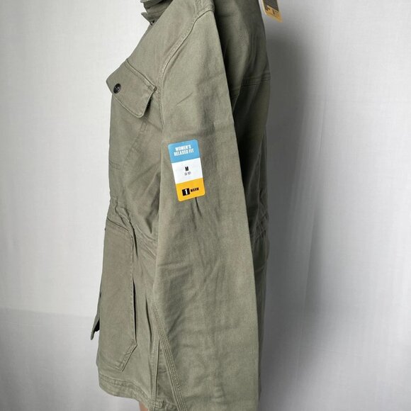 Carhartt Women's Relaxed Fit Canvas Jacket Dusty Olive Size M - Picture 8 of 9